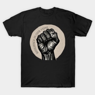 Resilience in our veins, black history month T-Shirt